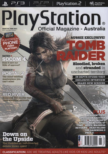 Tomb Raider (2013) - Сканы Official Playstation Magazine - Australia (июнь 2011):